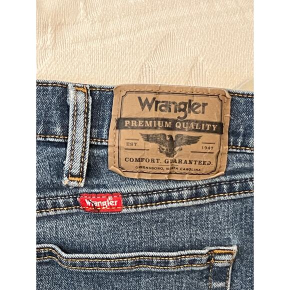 Wrangler Classic Straight Blue Jeans Mens 40x30 - Picture 4 of 4